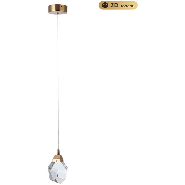 

Подвесной светильник светодиодный хрустальный Modelux MODELUX ML.88971.1 BS, Латунь, MODELUX ML.88971.1 BS