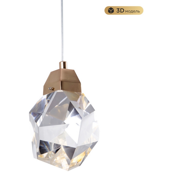 

Подвесной светильник светодиодный хрустальный Modelux MODELUX ML.88971.1 GD, Золото, MODELUX ML.88971.1 GD