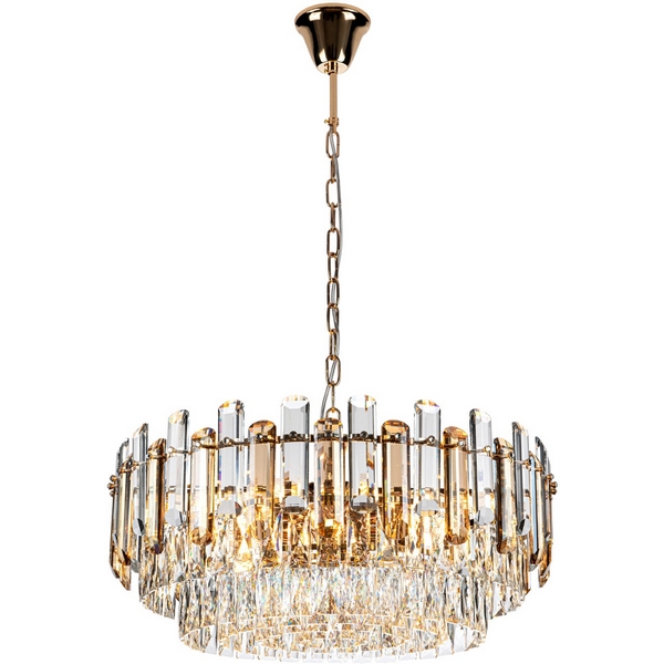 

Подвесная люстра хрустальная Modelux MODELUX ML.9006.12 GD-BR, Прозрачный;золото, MODELUX ML.9006.12 GD-BR