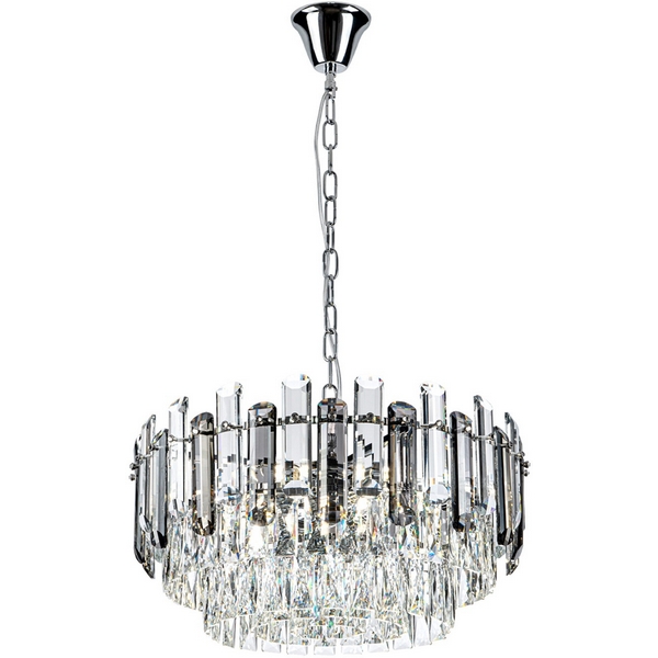 

Подвесная люстра хрустальная Modelux MODELUX ML.9006.9 CR-SM, Хром;прозрачный, MODELUX ML.9006.9 CR-SM