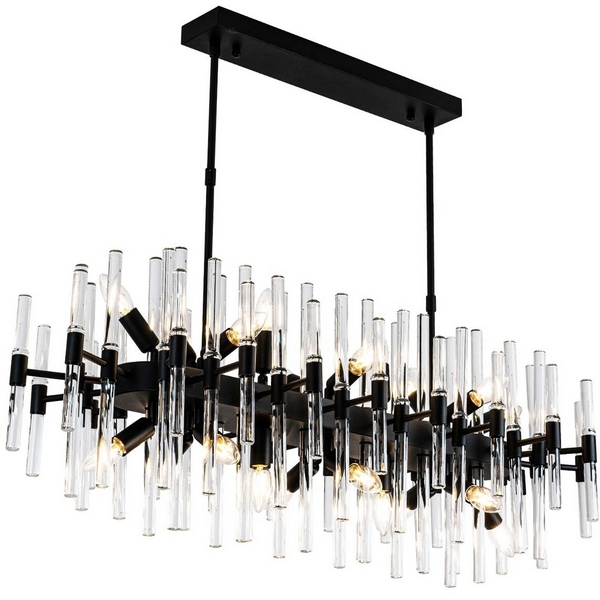 

Подвесная люстра хрустальная Modelux MODELUX ML.9011.20 BK, Черный, MODELUX ML.9011.20 BK