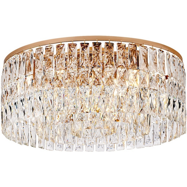 

Потолочная люстра хрустальная Modelux MODELUX ML.90344.9 GD, Прозрачный;золото, MODELUX ML.90344.9 GD
