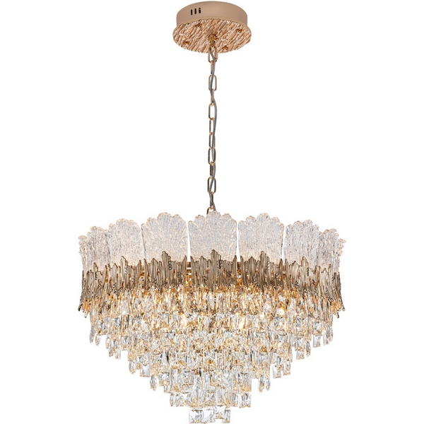 

Подвесная люстра хрустальная Modelux MODELUX ML.9507.600 GD, Прозрачный;золото, MODELUX ML.9507.600 GD