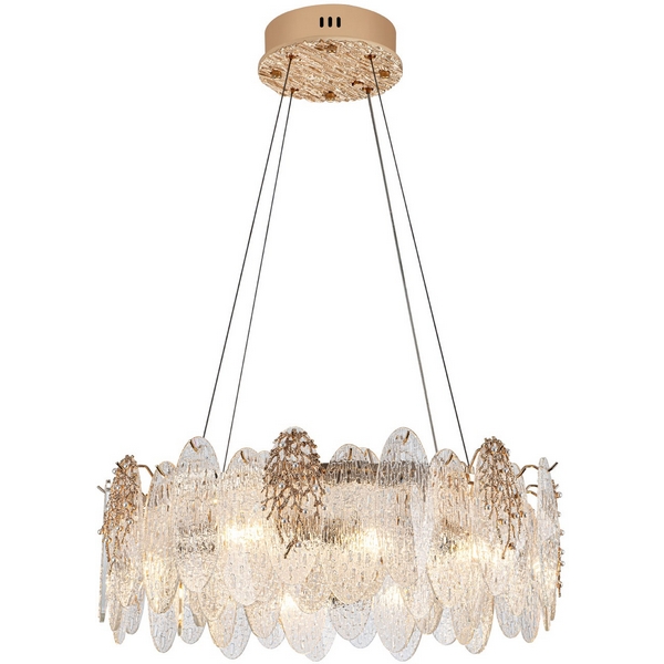 Изображение товара Подвесная люстра Modelux ML.9529.600 GD стиль модерн 10 ламп золото стекло