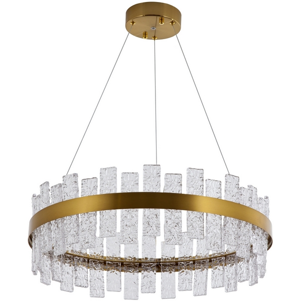 

Подвесная люстра светодиодная хрустальная с регулировкой цветовой температуры Modelux MODELUX ML.99993.600 AB, Прозрачный;бронза, MODELUX ML.99993.600 AB
