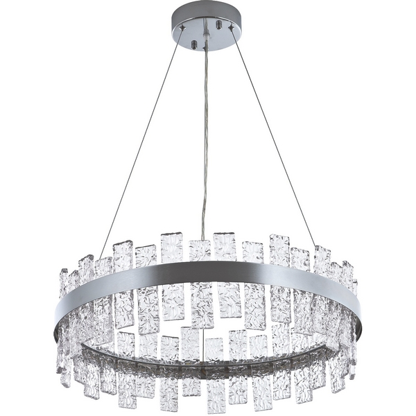 

Подвесная люстра светодиодная хрустальная с регулировкой цветовой температуры Modelux MODELUX ML.99993.600 CR, Хром;прозрачный, MODELUX ML.99993.600 CR