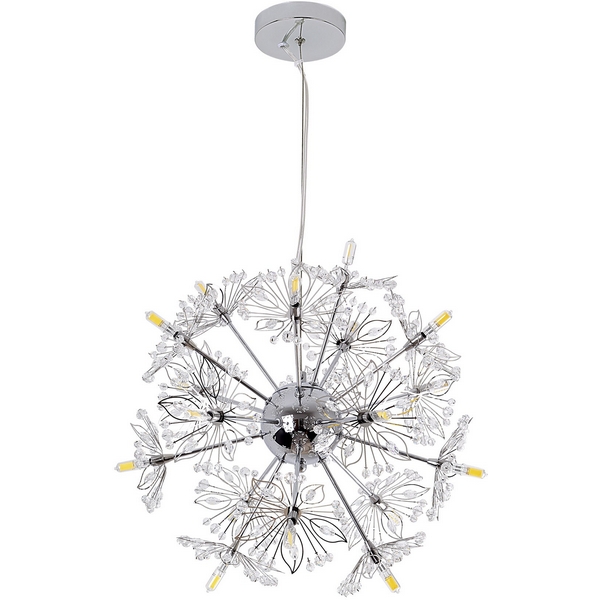 

Подвесной светильник хрустальный Modelux MODESTYLE MS.10105.24, Хром;прозрачный, MODESTYLE MS.10105.24