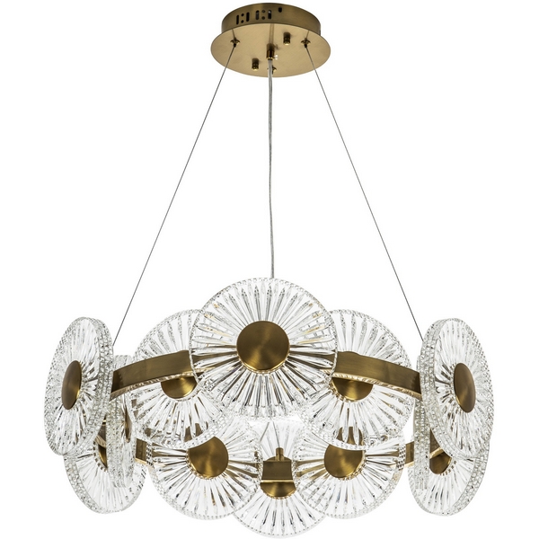 Изображение товара Подвесная светодиодная люстра Modelux MS.1831.12 AB с пультом и регулировкой температуры