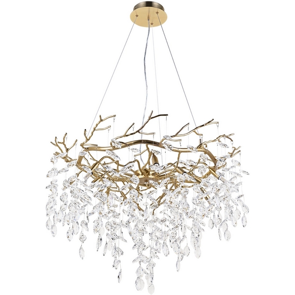 

Подвесная люстра хрустальная Modelux MODESTYLE MS.2104.800 GD, Прозрачный;золото, MODESTYLE MS.2104.800 GD