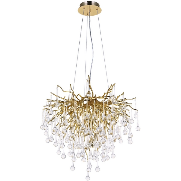 Изображение товара Подвесная хрустальная люстра Modelux MS.2105.600 GD стиль Арт-Деко 9 LED ламп