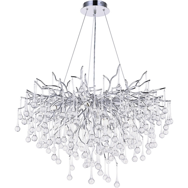 

Подвесная люстра хрустальная Modelux MODESTYLE MS.2105.800 SL, Серебро;прозрачный, MODESTYLE MS.2105.800 SL
