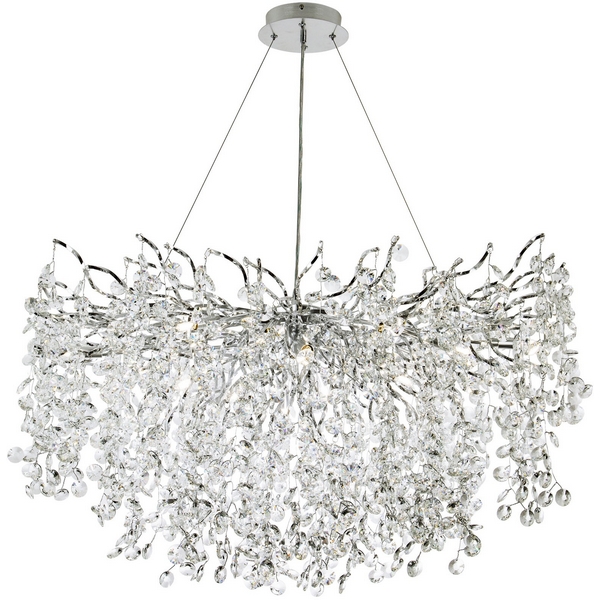 

Подвесная люстра хрустальная Modelux MODESTYLE MS.2108.1000 SL, Серебро;прозрачный, MODESTYLE MS.2108.1000 SL