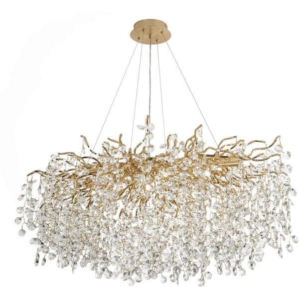 

Подвесная люстра хрустальная Modelux MODESTYLE MS.2108.1200 GD, Прозрачный;золото, MODESTYLE MS.2108.1200 GD