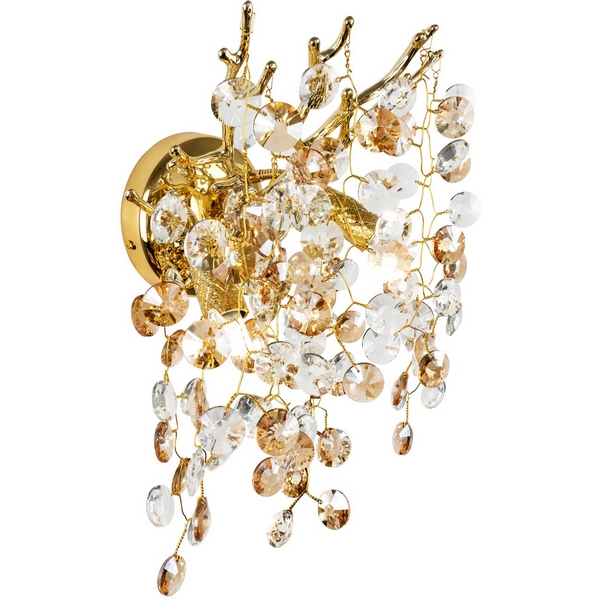 

Бра хрустальное Modelux MODESTYLE MS.2112.350 GD, Прозрачный;золото, MODESTYLE MS.2112.350 GD