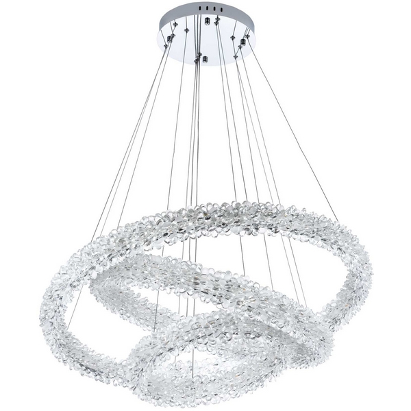 Изображение товара Подвесной светильник светодиодный хрустальный с пультом регулируемый 80х80 см