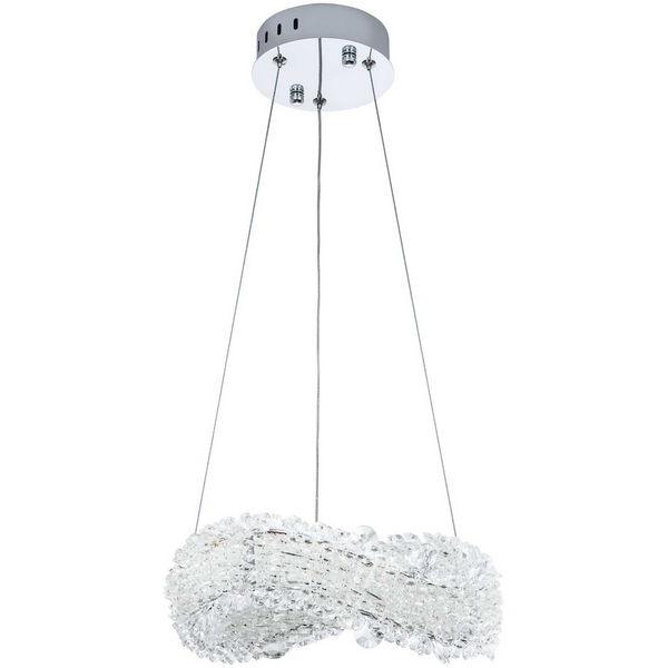 

Подвесной светильник светодиодный хрустальный с регулировкой цветовой температуры и яркости Modelux MODESTYLE MS.5003.300 CR, Хром;прозрачный, MODESTYLE MS.5003.300 CR