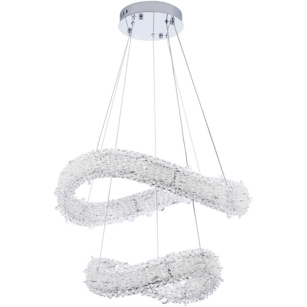 

Подвесной светильник светодиодный хрустальный с пультом с регулировкой цветовой температуры и яркости Modelux MODESTYLE MS.5003.600.400 CR, Хром;прозрачный, MODESTYLE MS.5003.600.400 CR