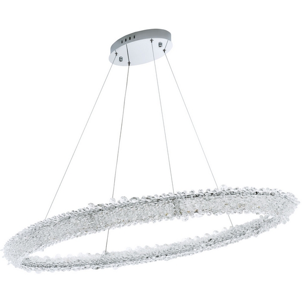 

Подвесной светильник светодиодный хрустальный с пультом с регулировкой цветовой температуры и яркости Modelux MODESTYLE MS.5004.1200 CR, Хром;прозрачный, MODESTYLE MS.5004.1200 CR