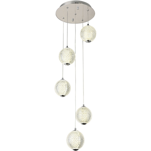 Изображение товара Подвесной светильник светодиодный Modelux MS.88999.5 CR стиль модерн для натяжных потолков