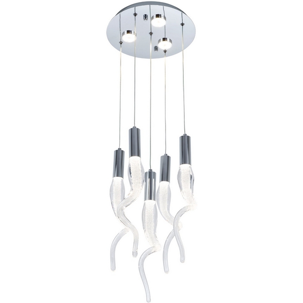 Изображение товара Подвесной светильник светодиодный Modelux MS.89135.5 CR стиль модерн 5 ламп