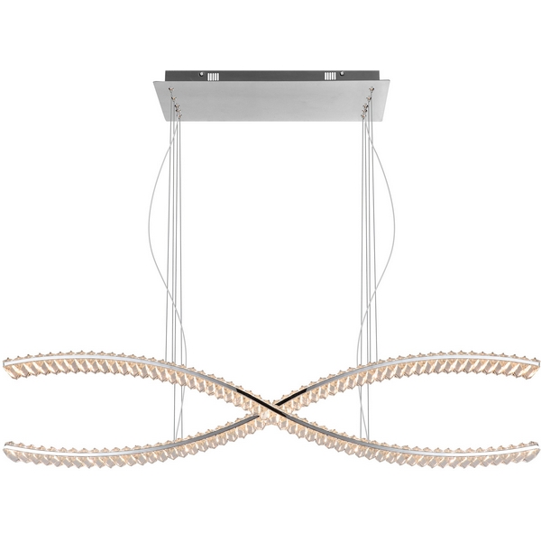 Изображение товара Подвесной светильник светодиодный с хрусталем Modelux MS.9033.1200 CR для модерн интерьера