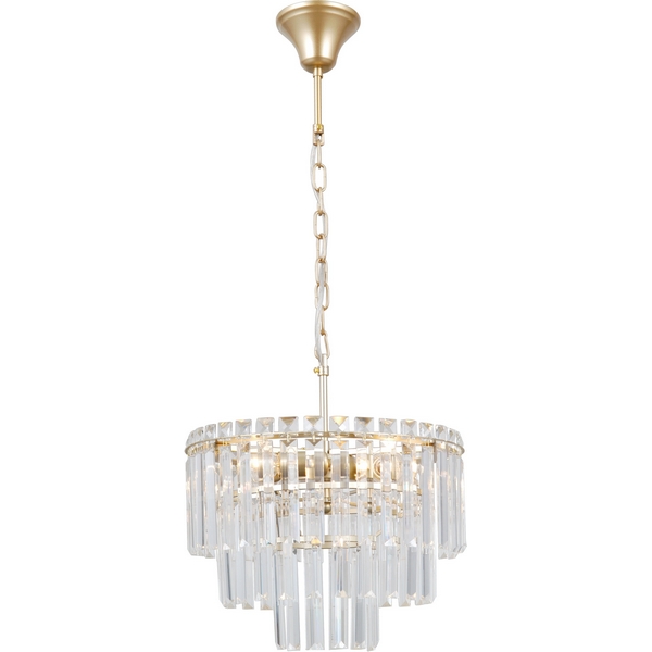 

Подвесная люстра хрустальная Moderli Crystal V10740-4P, Прозрачный;золото, Crystal V10740-4P