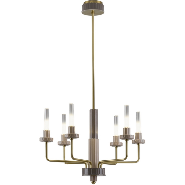 

Потолочная люстра на штанге Moderli Atelieri V11691-PL, Коричневый, Atelieri V11691-PL