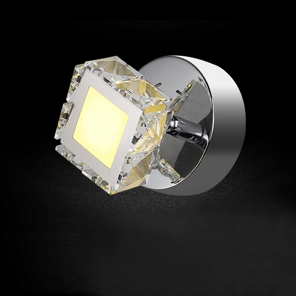 

Бра хрустальное светодиодное Moderli Luna V1591-WL, Хром, Luna V1591-WL