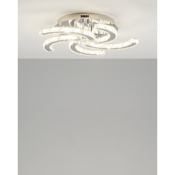 

Люстра потолочная светодиодная V1594-CL Luna LED*40W (Moderli), Хром, Luna V1594-CL