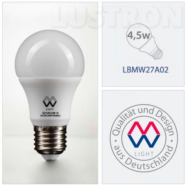 

Лампочка светодиодная груша E27 2700K 400lm LBMW27A02 (MW-Light), Lamp LBMW27A02