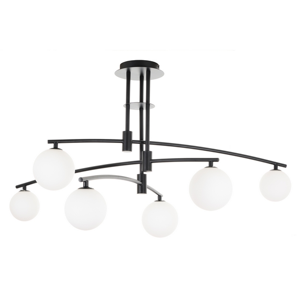 

Потолочная люстра MyFar Stacy MR1013-6P, Черный, Stacy MR1013-6P