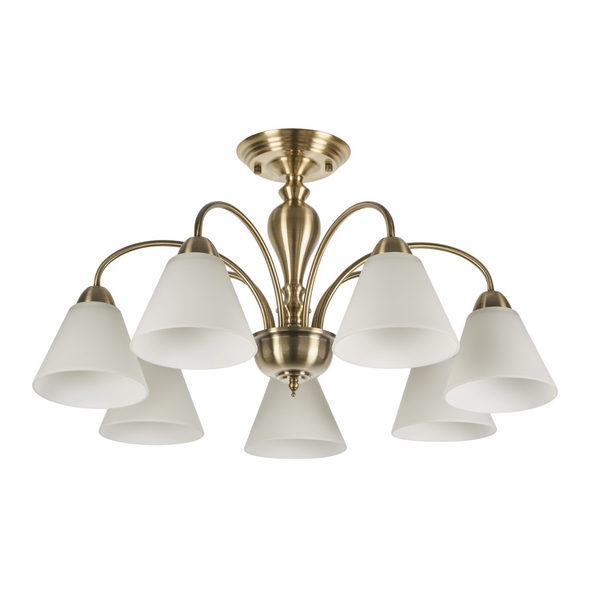 

Потолочная люстра на штанге MyFar Anna MR1453-7C, Белый, Anna MR1453-7C