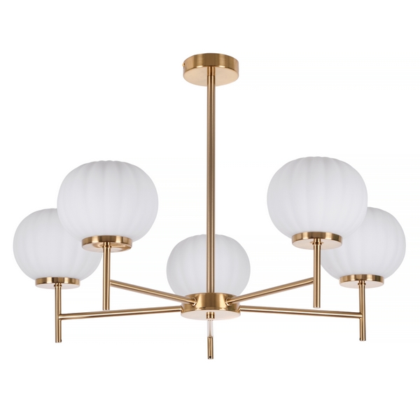 

Потолочная люстра на штанге MyFar Eliza MR1901-5C, Латунь, Eliza MR1901-5C