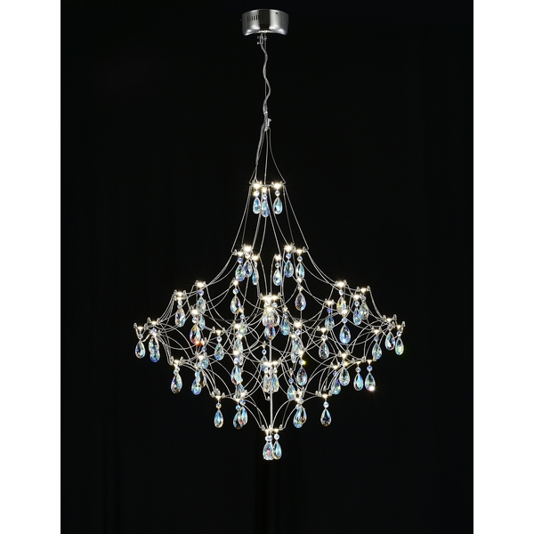 Изображение товара Современная светодиодная подвесная люстра с хрусталем и пультом MyFar MR2640-66P-50СD