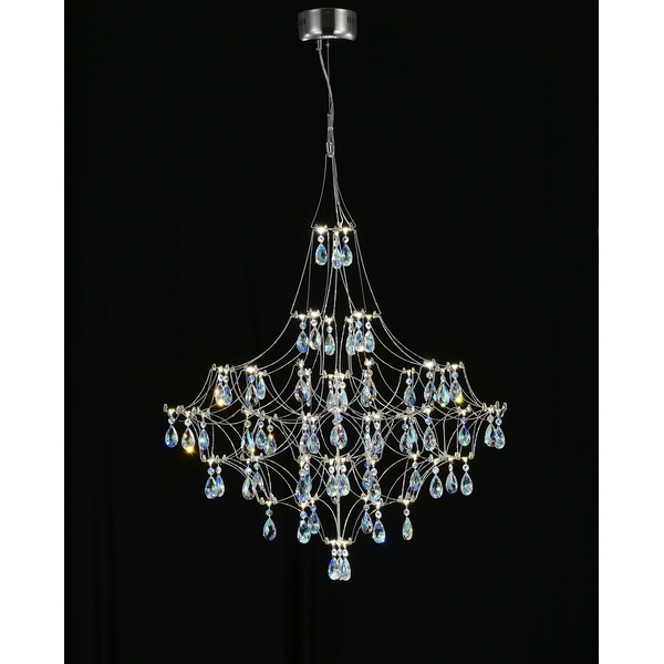 Изображение товара Подвесная люстра MyFar MR2641-66P-50CD с пультом и хрустальными подвесками