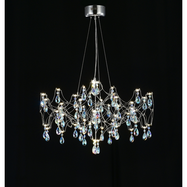 Изображение товара Подвесная светодиодная люстра с пультом и хрусталем K9 MyFar MR2650-57P-50СD