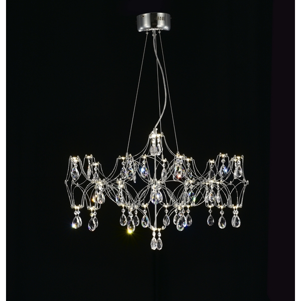 Изображение товара Подвесная люстра MyFar MR2651-57P-50AD с пультом и хрустальными подвесками