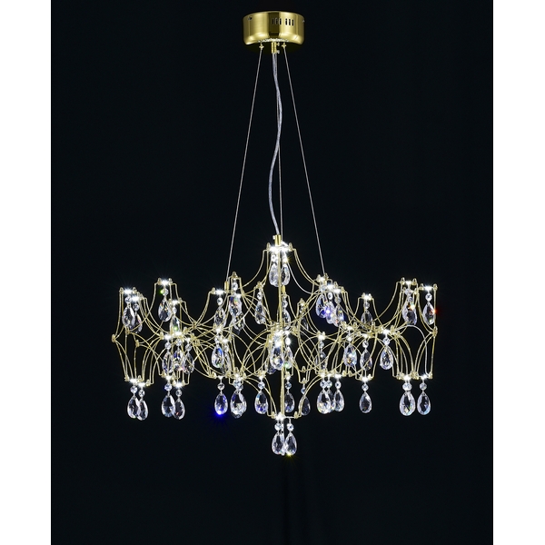 Изображение товара Подвесная люстра MyFar MR2652-57P-50AD с пультом и хрустальными подвесками