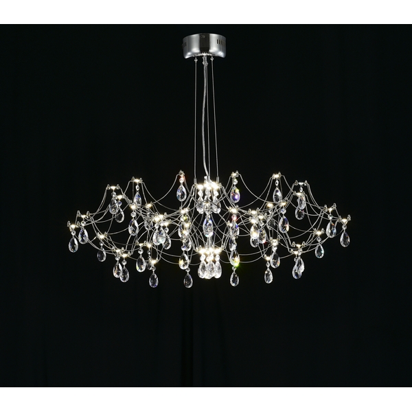 Изображение товара Светодиодная подвесная люстра MyFar ERsilia MR2660-60P-50AD Арт-Деко с хрусталем и пультом