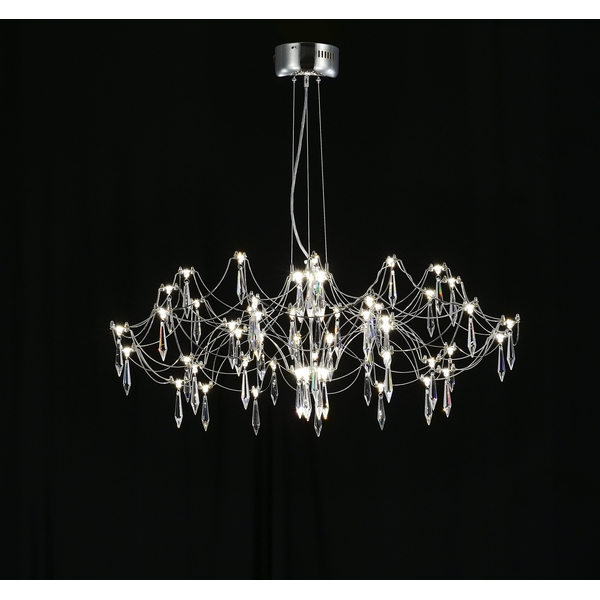 Изображение товара Подвесная светодиодная люстра с пультом и хрустальными подвесками Asfour MyFar Ersilia MR2660-60P-7