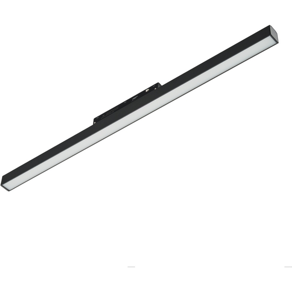 Трековый магнитный светодиодный светильник 48V 24W MyFar Флоу MT0230-24W3CCT-CSM-B