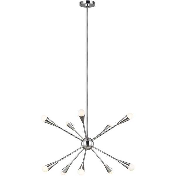 

Подвесная люстра на штанге Feiss Jax FE-JAX10-PN, Никель, Jax FE-JAX10-PN