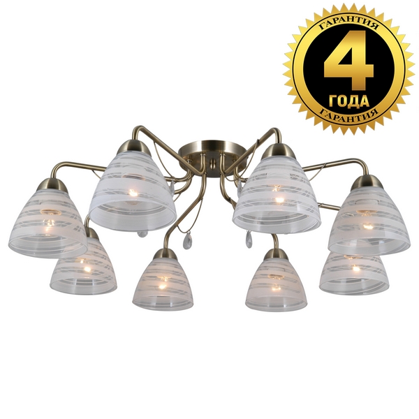 

Потолочная люстра 76053/8C Natali Kovaltseva Скандинавия ANTIQUE, Бронза, Скандинавия 76053/8C ANTIQUE