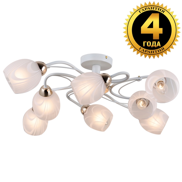 

Потолочная люстра 81403/8C MATT Natali Kovaltseva Скандинавская классика WHITE шарики, Белый, Скандинавская классика 81403/8C MATT WHITE