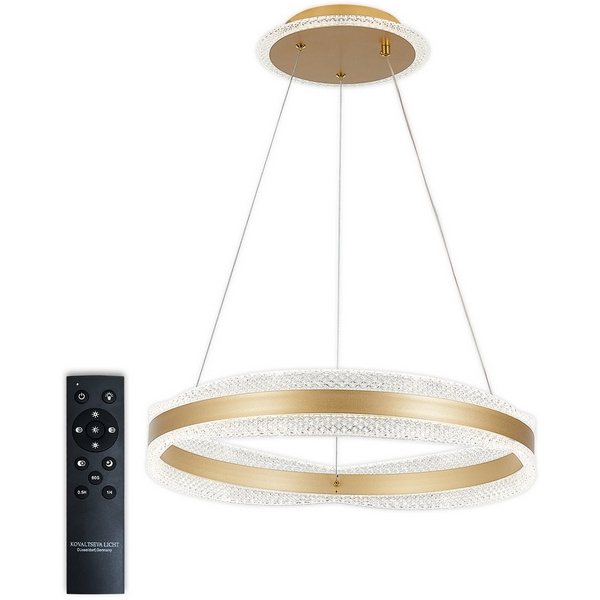 

Подвесной светильник Natali Kovaltseva INNOVATION STYLE 83143 нимб с пультом ДУ, 120W, золото, LED кольцо, Белый, INNOVATION STYLE 83143