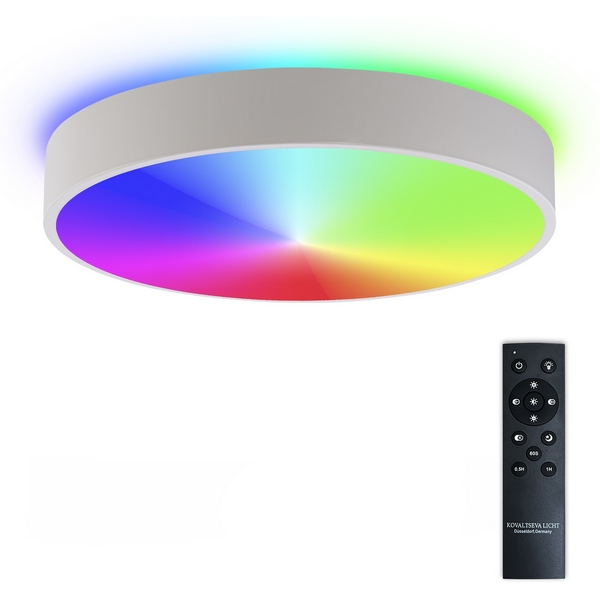

Потолочный светильник светодиодный с пультом (ночной режим) ДУ 126W RGB, белый, LED Natali Kovaltseva Modern LED LAMPS 81105/1C, Modern LED LAMPS 81105/1C