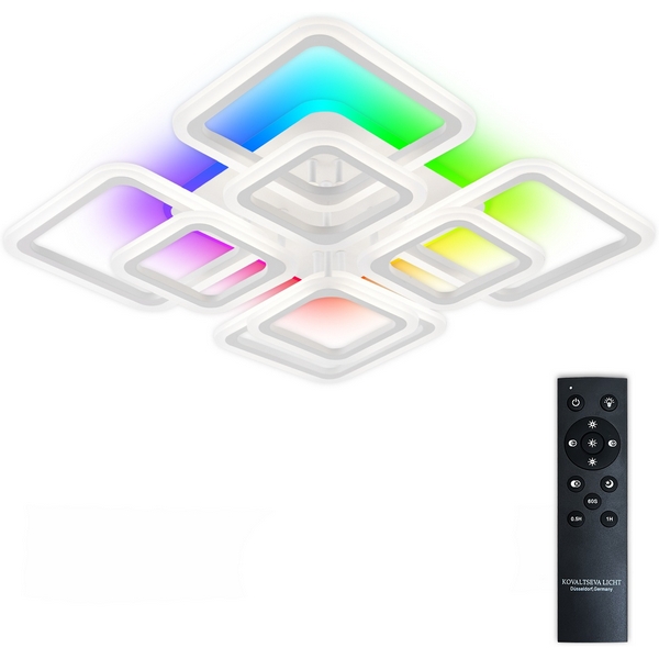 

Потолочная люстра светодиодная с пультом ДУ W с RGB, белый, LED Natali Kovaltseva Spektr LED LAMPS 81108/6C, Spektr LED LAMPS 81108/6C