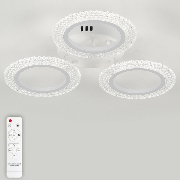 

Потолочная люстра Natali Kovaltseva Simply LED LAMPS 81122/3C с пультом ДУ 48W, белый, LED, Simply LED LAMPS 81122/3C