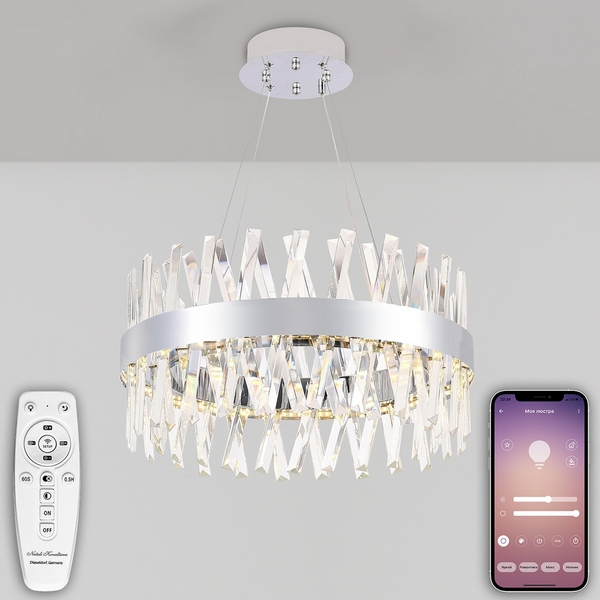 

Подвесная люстра Natali Kovaltseva Alexandria LED LAMPS 81245, Прозрачный, Alexandria LED LAMPS 81245