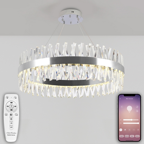 

Подвесная люстра Natali Kovaltseva Alexandria LED LAMPS 81247, Прозрачный, Alexandria LED LAMPS 81247